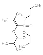 (1-dipropoxyphosphoryl-2-methyl-prop-1-enyl) 2-methylpropanoate Structure