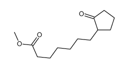 methyl 7-(2-oxocyclopentyl)heptanoate结构式