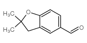 2,2-二甲基-2,3-二氢-1-苯并呋喃-5-甲醛结构式