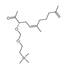 (S,Z)-6,10-dimethyl-3-((2-(trimethylsilyl)ethoxy)methoxy)undeca-5,10-dien-2-one Structure