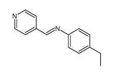 Benzenamine, 4-ethyl-N-(4-pyridinylmethylene)- (9CI) Structure