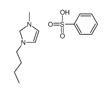 benzenesulfonate,1-butyl-3-methyl-1,2-dihydroimidazol-1-ium Structure