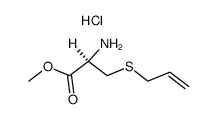 (R)-3-(allylthio)-1-methoxy-1-oxopropan-2-aminium chloride Structure