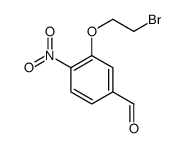 3-(2-bromoethoxy)-4-nitrobenzaldehyde结构式