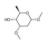 methyl 2,6-dideoxy-3-O-methyl-α-D-ribo-hexopyranoside Structure