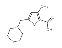 3-甲基-5-吗啉-4-甲基呋喃-2-羧酸结构式