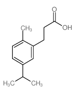 3-(5-isopropyl-2-methylphenyl)propanoic acid (en)p-Cymene-2-propionic acid (en) Structure