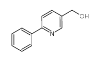 (6-苯基-3-吡啶)甲醇结构式