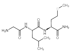 Gly-Leu-Met-NH2 structure