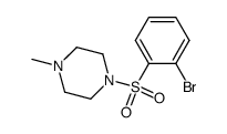 1-[(2-bromophenyl)sulfonyl]-4-methylpiperazine Structure