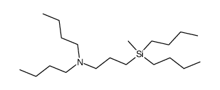 1-Butanamine,N-butyl-N-[3-(dibutylmethylsilyl)propyl]-结构式