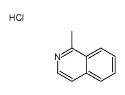Isoquinoline, 1-Methyl-, hydrochloride结构式