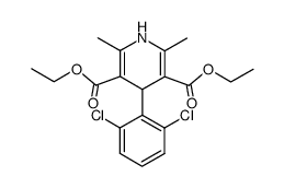 diethyl 4-(2,6-dichlorophenyl)-2,6-dimethyl-1,4-dihydropyridine-3,5-dicarboxylate Structure