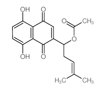 Acetylshikonin Structure