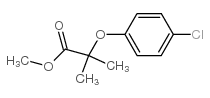 2-(4-氯苯氧基)-2-甲基丙酸甲酯结构式