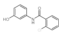 2-chloro-N-(3-hydroxyphenyl)benzamide结构式