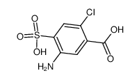 5-氨基-2-氯-4-磺基苯甲酸结构式