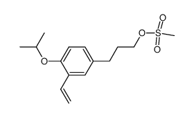 methanesulfonic acid 3-(4-isopropoxy-3-vinyl-phenyl)propyl ester Structure