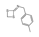 N-[(4-methylphenyl)methyl]-1,3-dithietan-2-imine Structure