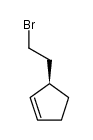(-)-(R)-3-(2-bromoethyl)cyclopentene结构式