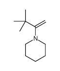 1-(3,3-dimethylbut-1-en-2-yl)piperidine Structure