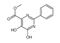 5,6-二羟基-2-苯基-嘧啶-4-羧酸甲酯结构式