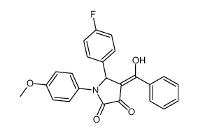 (4Z)-5-(4-fluorophenyl)-4-[hydroxy(phenyl)methylidene]-1-(4-methoxyphenyl)pyrrolidine-2,3-dione Structure