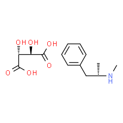 (S)-methyl(alpha-methylphenethyl)ammonium [R-(R*,R*)]-hydrogen tartrate Structure