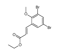 ethyl 3-(3,5-dibromo-2-methoxyphenyl)prop-2-enoate结构式