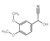 Benzeneacetonitrile, a-hydroxy-3,4-dimethoxy- Structure