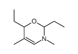 2,6-diethyl-3,5-dimethyl-2,6-dihydro-1,3-oxazine结构式