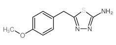 5-(4-甲氧基苄基)-1,3,4-噻二唑-2-胺结构式