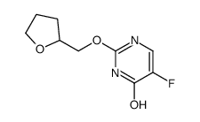 5-fluoro-2-(oxolan-2-ylmethoxy)-1H-pyrimidin-6-one Structure