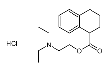 diethyl-[2-(1,2,3,4-tetrahydronaphthalene-1-carbonyloxy)ethyl]azanium,chloride结构式