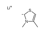 lithium,3,4-dimethyl-2H-1,3-thiazol-2-ide结构式