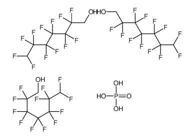 2,2,3,3,4,4,5,5,6,6,7,7-dodecafluoroheptan-1-ol,phosphoric acid结构式