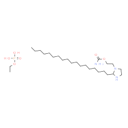 ethyl dihydrogen phosphate, compound with 2-(2-octadecylimidazolidin-1-yl)ethyl carbamate (1:1) Structure
