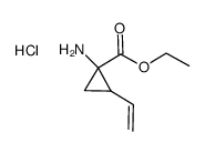1-氨基-2-乙烯基-环丙羧酸乙酯盐酸盐结构式