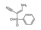 3-amino-2-(benzenesulfonyl)prop-2-enenitrile结构式