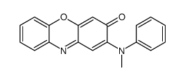 2-(N-methylanilino)phenoxazin-3-one结构式
