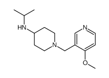 N-异丙基-1-((4-甲氧基吡啶-3-基)甲基)哌啶-4-胺结构式