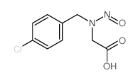 2-[(4-chlorophenyl)methyl-nitroso-amino]acetic acid结构式