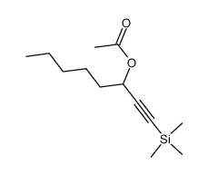 (+/-)-1-trimethylsilyl-1-octyn-3-ol acetate Structure