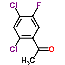 2,4-二氯-5-氟苯乙酮结构式