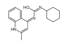 1-cyclohexyl-3-(2-methyl-4-quinolyl)urea结构式