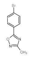 5-(4-溴苯基)-3-甲基-1,2,4-噁二唑结构式