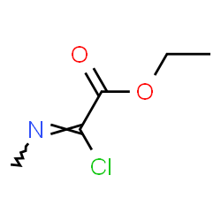 2-氯-2-(甲基亚氨基)乙酸乙酯结构式