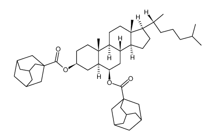 5α-cholestane-3β,6β-diyl bis-(adamantane-1-carboxylate) Structure