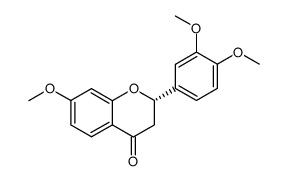 (-)-3',4',7-trimethoxyflavanone Structure