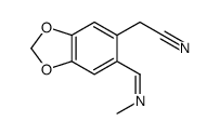2-[6-(methyliminomethyl)-1,3-benzodioxol-5-yl]acetonitrile结构式